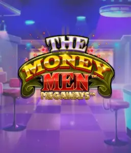 Dive into the thrilling world of The Money Men Megaways game by Pragmatic Play, highlighting a bold logo with shining stars on a luxurious casino backdrop. This image portrays the energy and allure of casino gaming with its stunning colors and design. Great for casino enthusiasts looking for a taste of Vegas. 